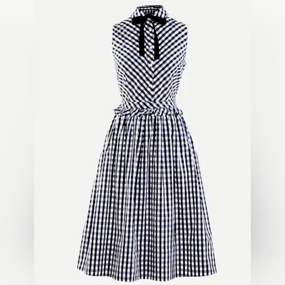 J. Crew Dresses & Skirts - EUC J. Crew Gingham midi dress. Sz 12 with Pockets!!